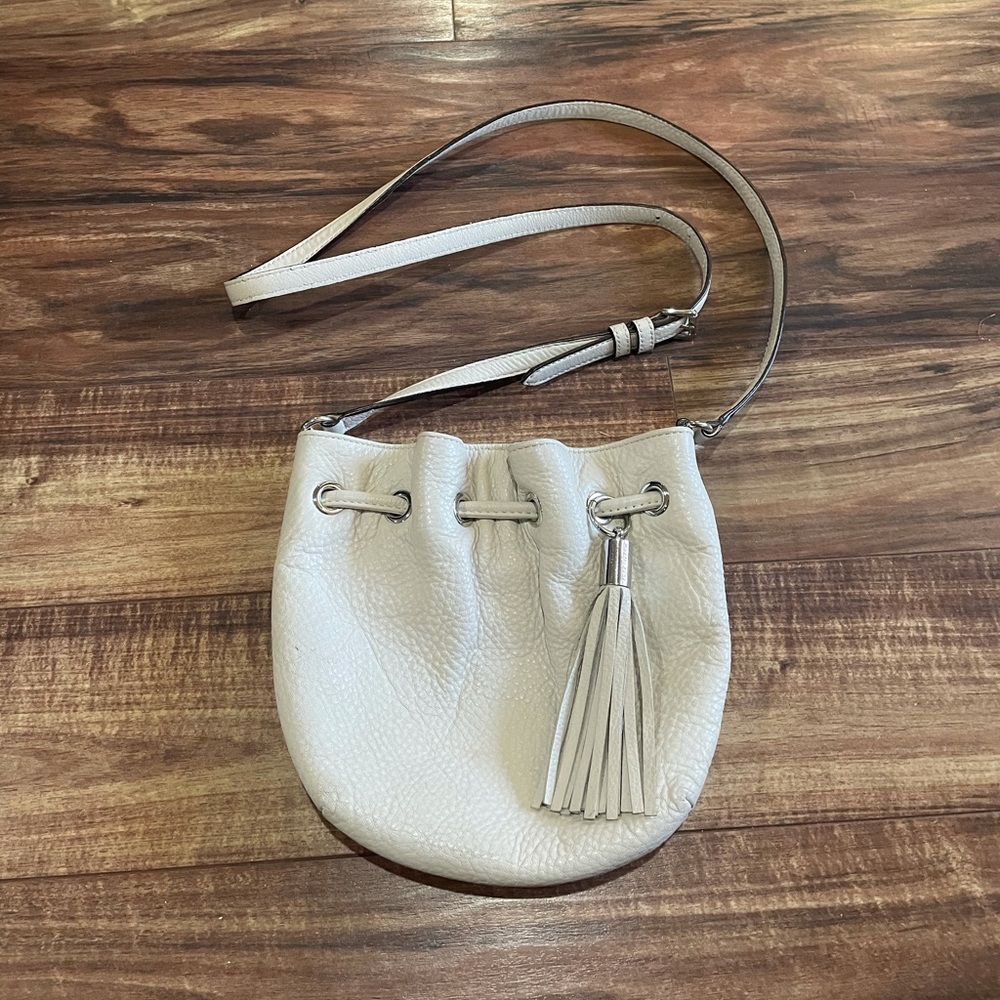 Michael Kors Ivory Tassel Crossbody